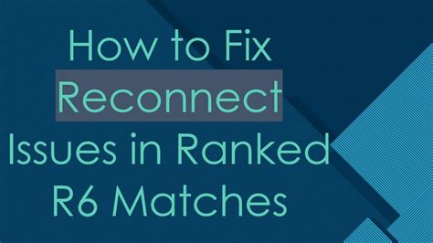 [Solved] Reconnection issue .